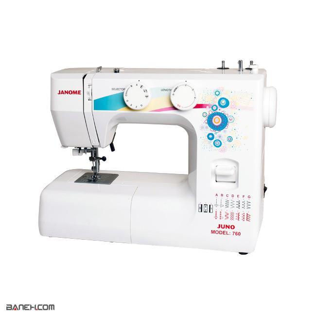 چرخ خیاطی و گلدوزی ژانومه جونو JANOME SEWING MACHINE JUNO 760